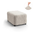 Venezia Cream Ottoman Slipcover (Medium), Microfibra Printed Collection