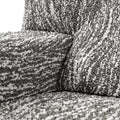 Universo Grey Reclining Armchair Slipcover, Microfibra Printed Collection