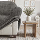 Sofa 4 Seater Slipcover, Printed Collection – Mediterra Graphite, product view | Mediterra Graphite