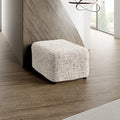 Vittoria Beige Ottoman Slipcover (Medium), Microfibra Printed Collection