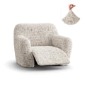 Vittoria Beige Reclining Armchair Slipcover, Microfibra Printed Collection