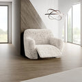 Vittoria Beige Reclining Armchair Slipcover, Microfibra Printed Collection