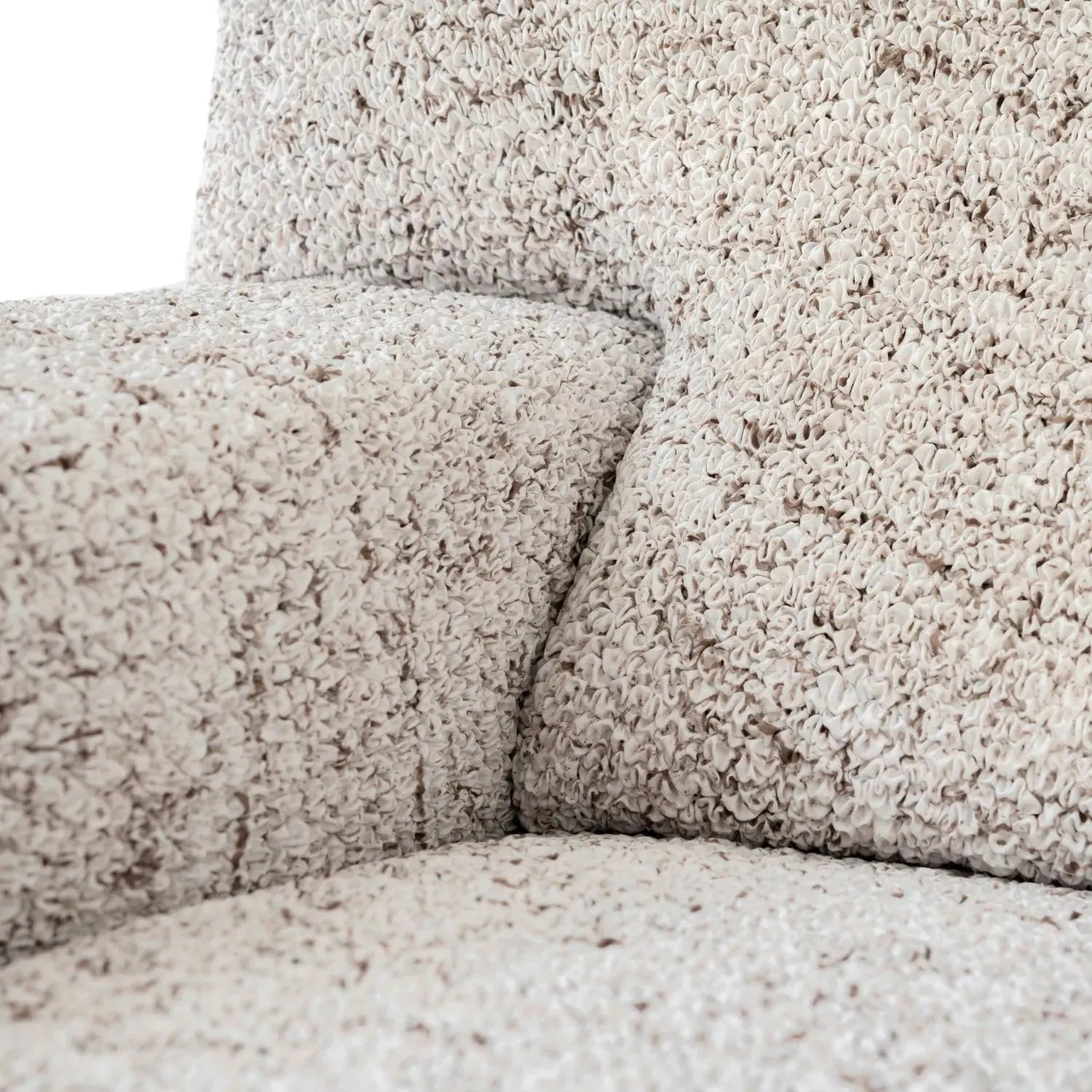 Vittoria Beige Sofa 4 Seater Slipcover, Microfibra Printed Collection