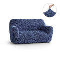 Navy Blue Loveseat 2 Seater Slipcover, Fuco Velvet Collection