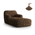 Brown Chaise Lounge Slipcover, Fuco Velvet Collection