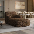 Brown Chaise Lounge Slipcover, Fuco Velvet Collection