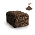 Brown Ottoman Slipcover (Medium), Fuco Velvet Collection