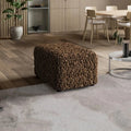 Brown Ottoman Slipcover (Medium), Fuco Velvet Collection