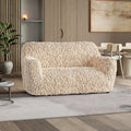 Champagne Loveseat 2 Seater Slipcover, Fuco Velvet Collection