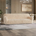 Champagne Sofa 4 Seater Slipcover, Fuco Velvet Collection