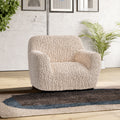 Champagne Armchair Slipcover, Goffrato Velvet Collection