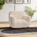 Champagne Armchair Slipcover, Goffrato Velvet Collection