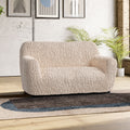 Champagne Loveseat 2 Seater Slipcover, Goffrato Velvet Collection