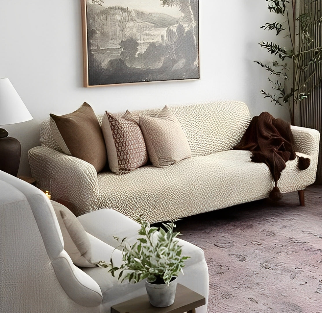 Microfibra Stretch Ottoman Slipcover