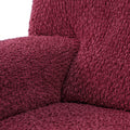 Burgundy 2 Seater Recliner Slipcover, Velvet Collection