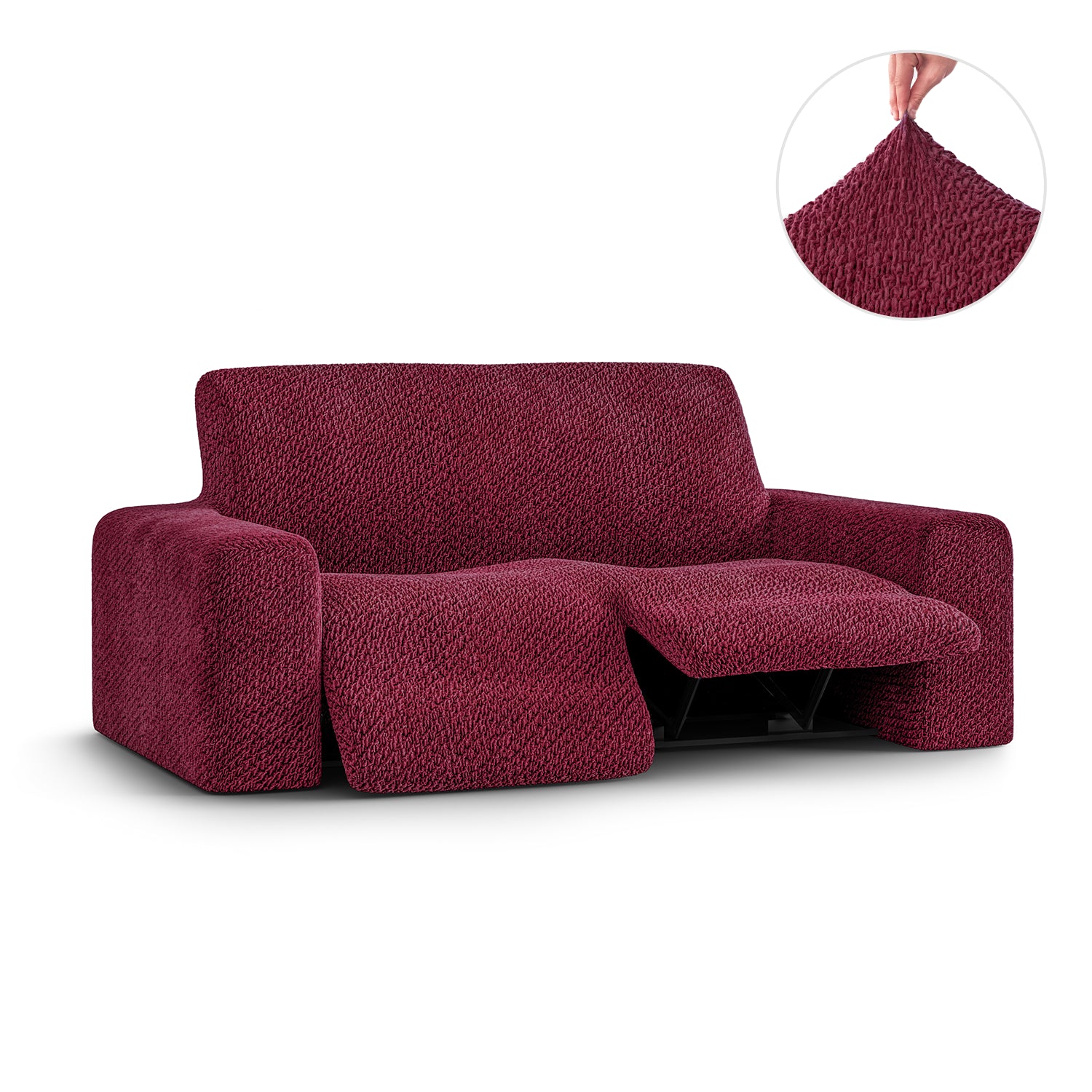  2 Seater Recliner Slipcover, Velvet Collection