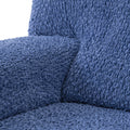 Blue 2 Seater Recliner Slipcover, Velvet Collection