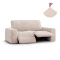 Ivory 2 Seater Recliner Slipcover, Velvet Collection