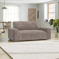 Brown Loveseat 2 Seater Slipcover, Velvet Collection