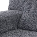 Grey 2 Seater Recliner Slipcover, Velvet Collection