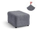 Grey Ottoman Slipcover (Medium), Velvet Collection