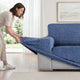 Loveseat 2 Seater Slipcover, Velvet Collection – Blue, color swatch | Blue