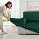 Loveseat 2 Seater Slipcover, Velvet Collection – Emerald Green, color swatch | Emerald Green