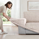 Armchair Slipcover, Velvet Collection – Ivory, color swatch | Ivory