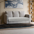 Light Grey Waterproof Blanket 3 Seater Sofa