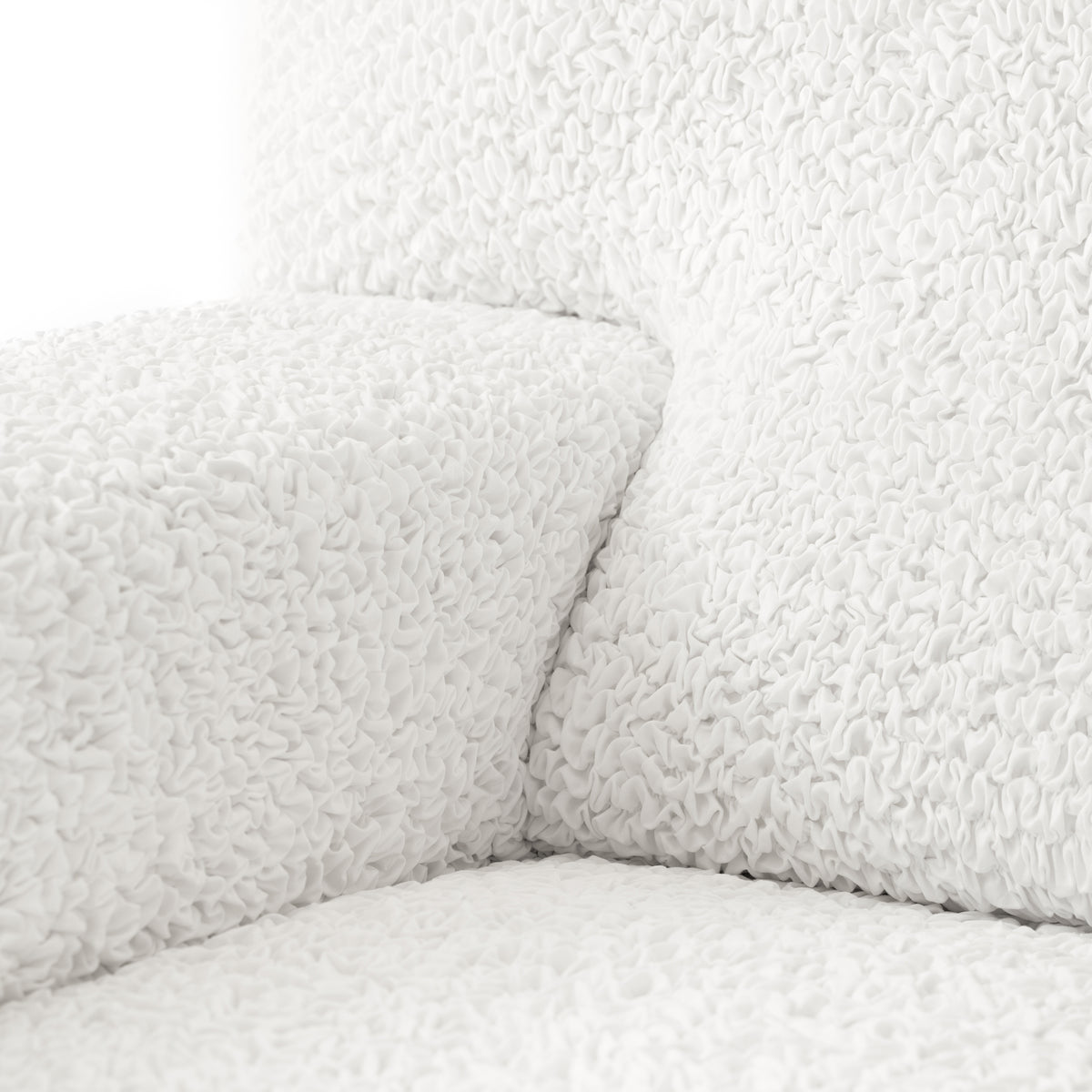 Armchair Slipcover, Comfort Collection – Crisp White, detail view | Crisp White