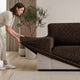 Armchair Slipcover, Comfort Collection – Dark Brown, installation view | Dark Brown