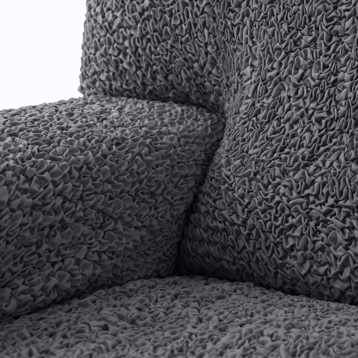 Armchair Slipcover, Comfort Collection – Dark Grey, detail view | Dark Grey