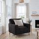 Armchair Slipcover, Embrace Collection – Black, interior view 2 | Black