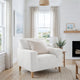 Armchair Slipcover, Embrace Collection – Crisp White, interior view 2 | Crisp White
