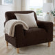Armchair Slipcover, Embrace Collection – Dark Brown, interior view 1 | Dark Brown