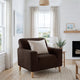Armchair Slipcover, Embrace Collection – Dark Brown, interior view 2 | Dark Brown