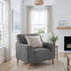 Armchair Slipcover, Embrace Collection – Dark Grey, interior view 2 | Dark Grey