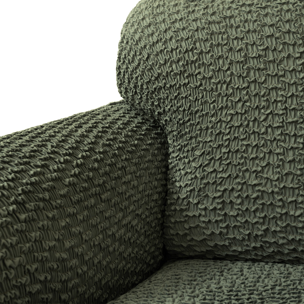 Armchair Slipcover, Embrace Collection – Moss Green, detail view | Moss Green