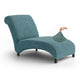 Armless Chaise Lounge Slipcover, Comfort Collection – Teal, front view | Teal