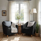 Barrel Chair Slipcover, Comfort Collection – Black, interior view 2 | Black