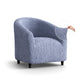 Barrel Chair Slipcover, Comfort Collection – Blue, front view | Blue