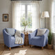 Barrel Chair Slipcover, Comfort Collection – Blue, interior view 2 | Blue