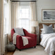 Barrel Chair Slipcover, Comfort Collection – Burgundy, interior view 1 | Burgundy