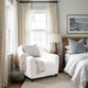 Barrel Chair Slipcover, Comfort Collection – Crisp White, interior view 1 | Crisp White