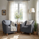 Barrel Chair Slipcover, Comfort Collection – Dark Grey, interior view 2 | Dark Grey