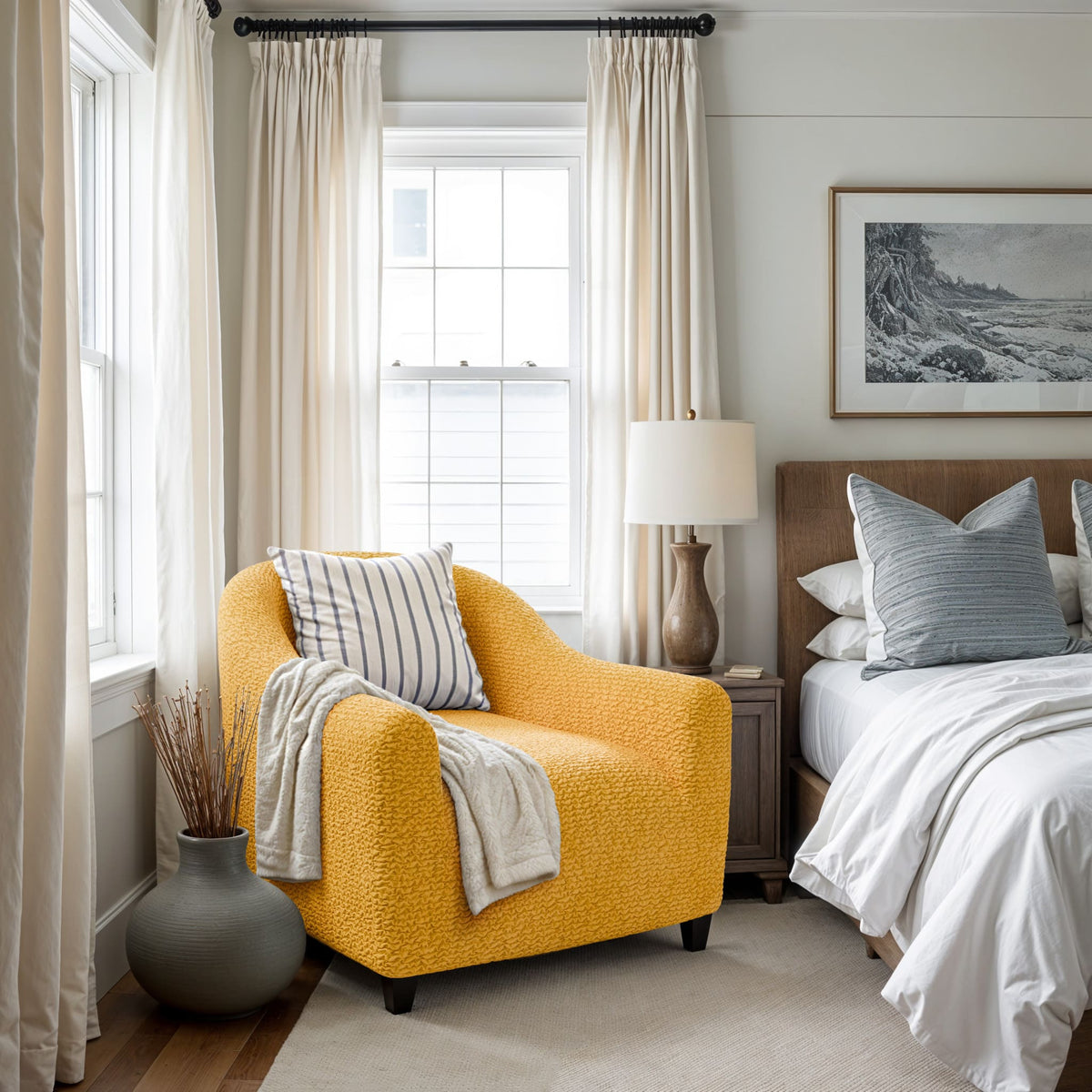 Barrel Chair Slipcover, Comfort Collection – Mango, interior view 1 | Mango