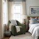 Barrel Chair Slipcover, Comfort Collection – Moss Green, interior view 1 | Moss Green