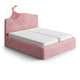 Bed Headboard & Frame Slipcover (Full/Queen), Comfort Collection – Coral Pink, front view | Coral Pink