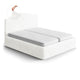 Bed Headboard & Frame Slipcover (Full/Queen), Comfort Collection – Crisp White, front view | Crisp White