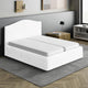 Bed Headboard & Frame Slipcover (Full/Queen), Comfort Collection – Crisp White, interior view 1 | Crisp White